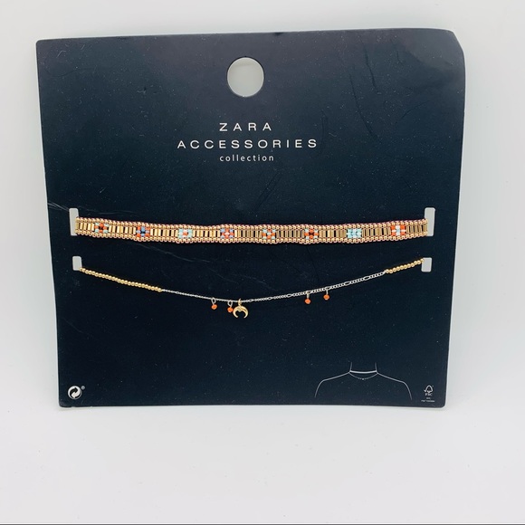 Zara Jewelry - NWT Zara Accessories Two Gold Chokers